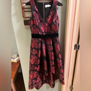Eliza J formal high low fit and flare dress